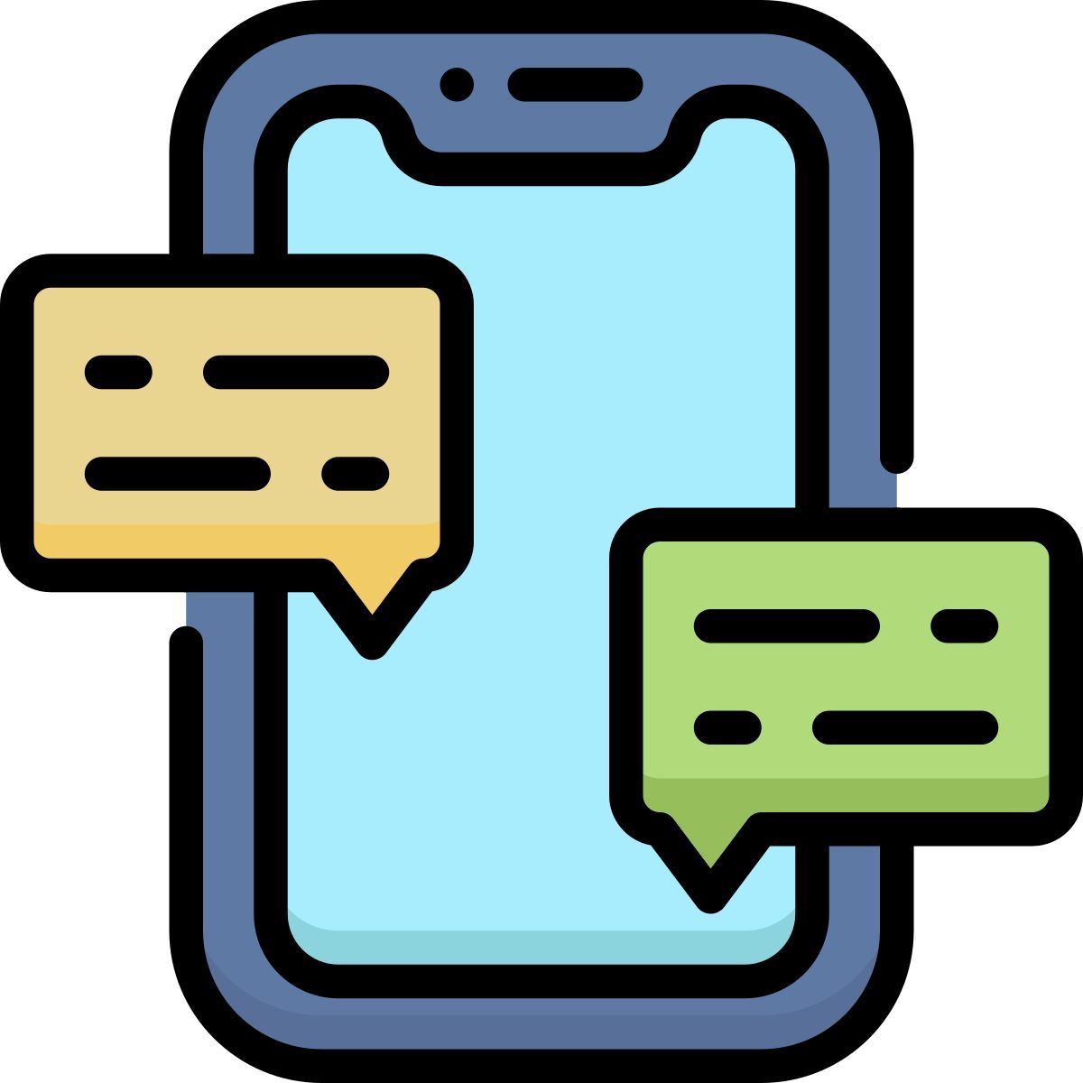 mobile chat icon