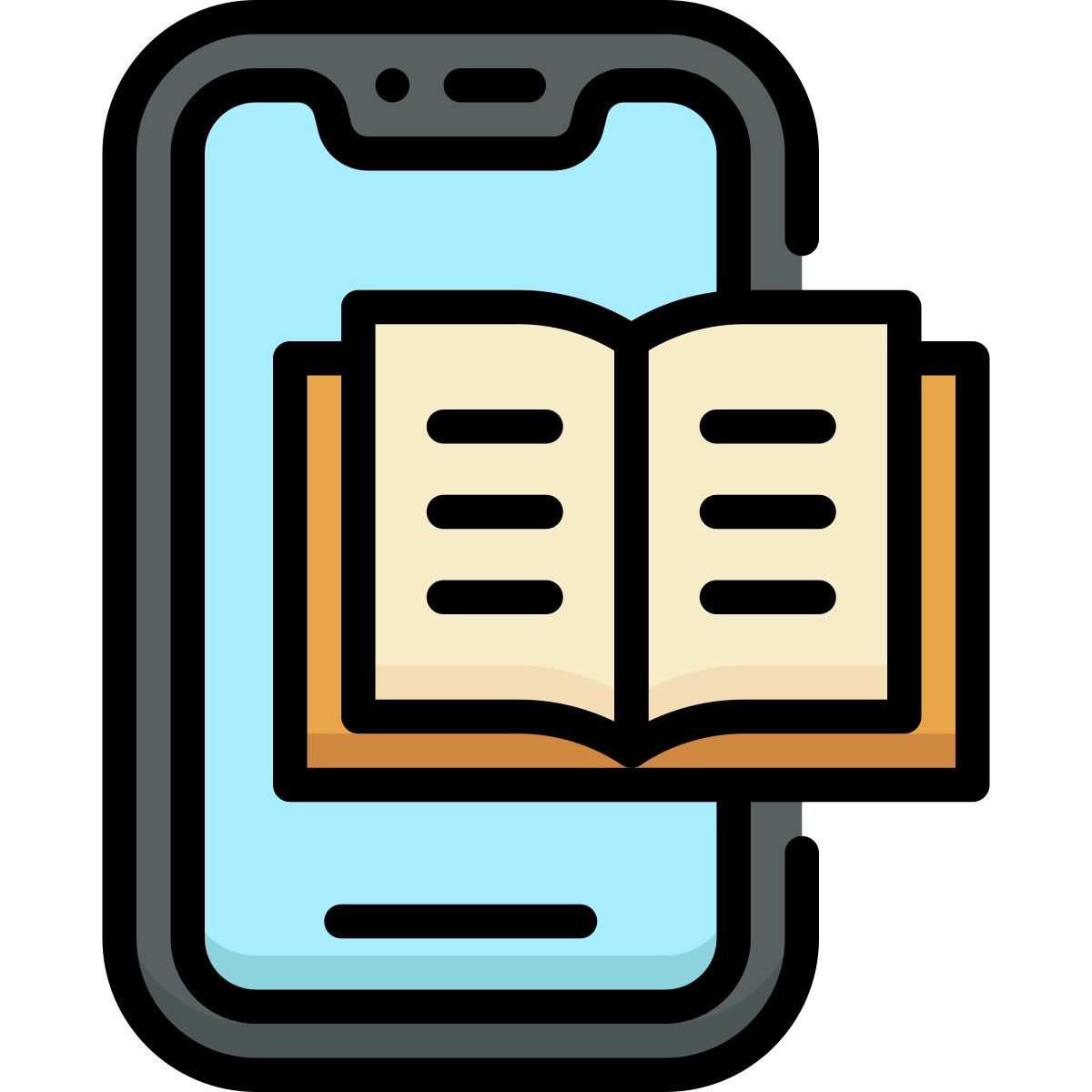 mobile ebook icon
