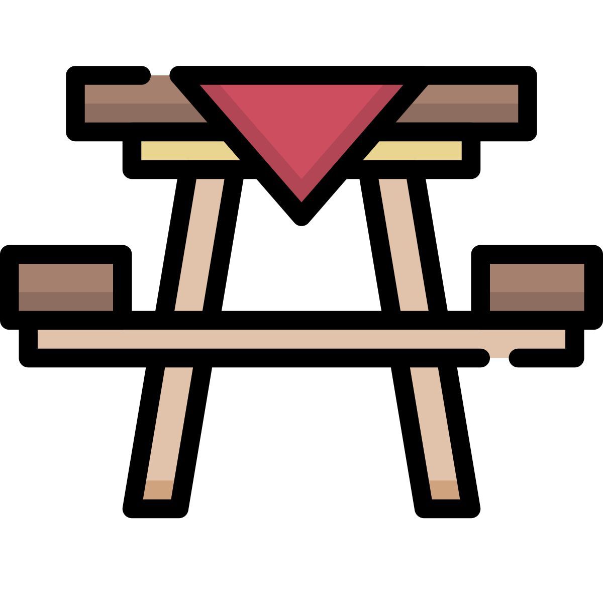picnic table icon