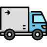 external Box-Truck-transportation-beshi-color-kerismaker icon