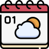 external Calendar-weather-beshi-color-kerismaker icon