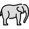 external Elephant-animal-beshi-color-kerismaker icon