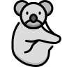 external Koala-animal-beshi-color-kerismaker icon