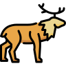 external Reindeer-animal-beshi-color-kerismaker icon