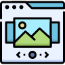 external Slide-web-development-beshi-color-kerismaker icon