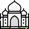 external Taj-mahal-landmark-monument-beshi-color-kerismaker icon