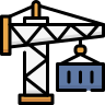 external Tower-Crane-logistic-beshi-color-kerismaker icon