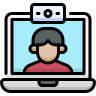 external Video-Call-online-learning-beshi-color-kerismaker icon