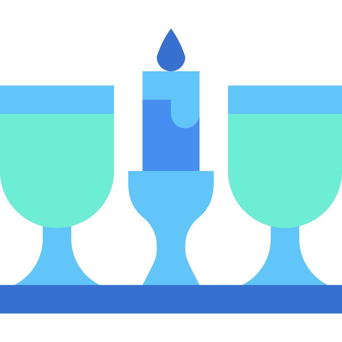 candle light dinner icon