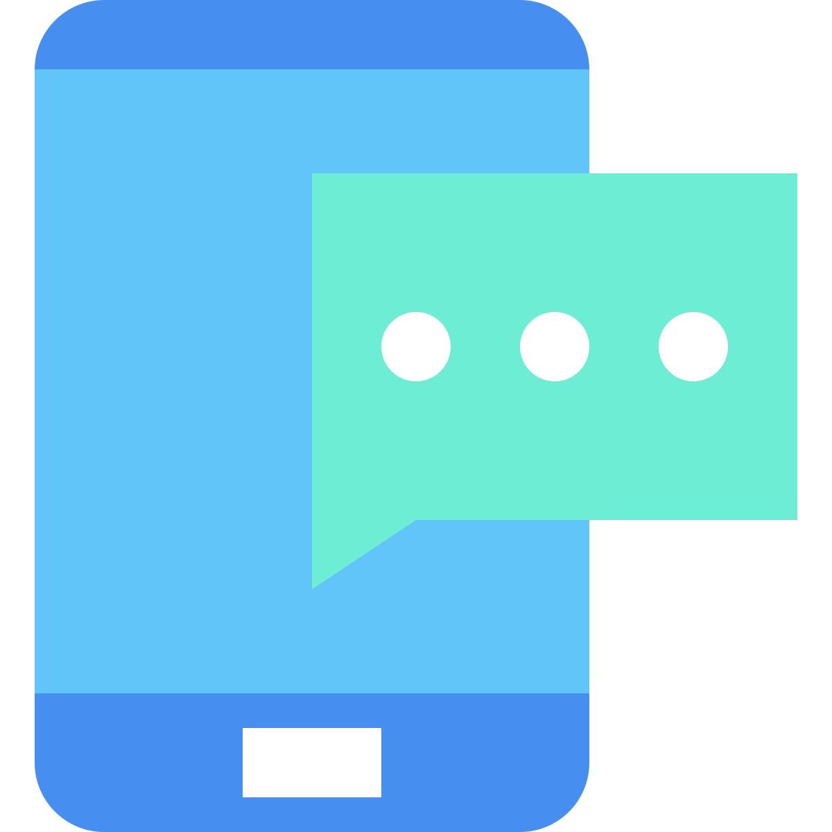 chat smartphone icon