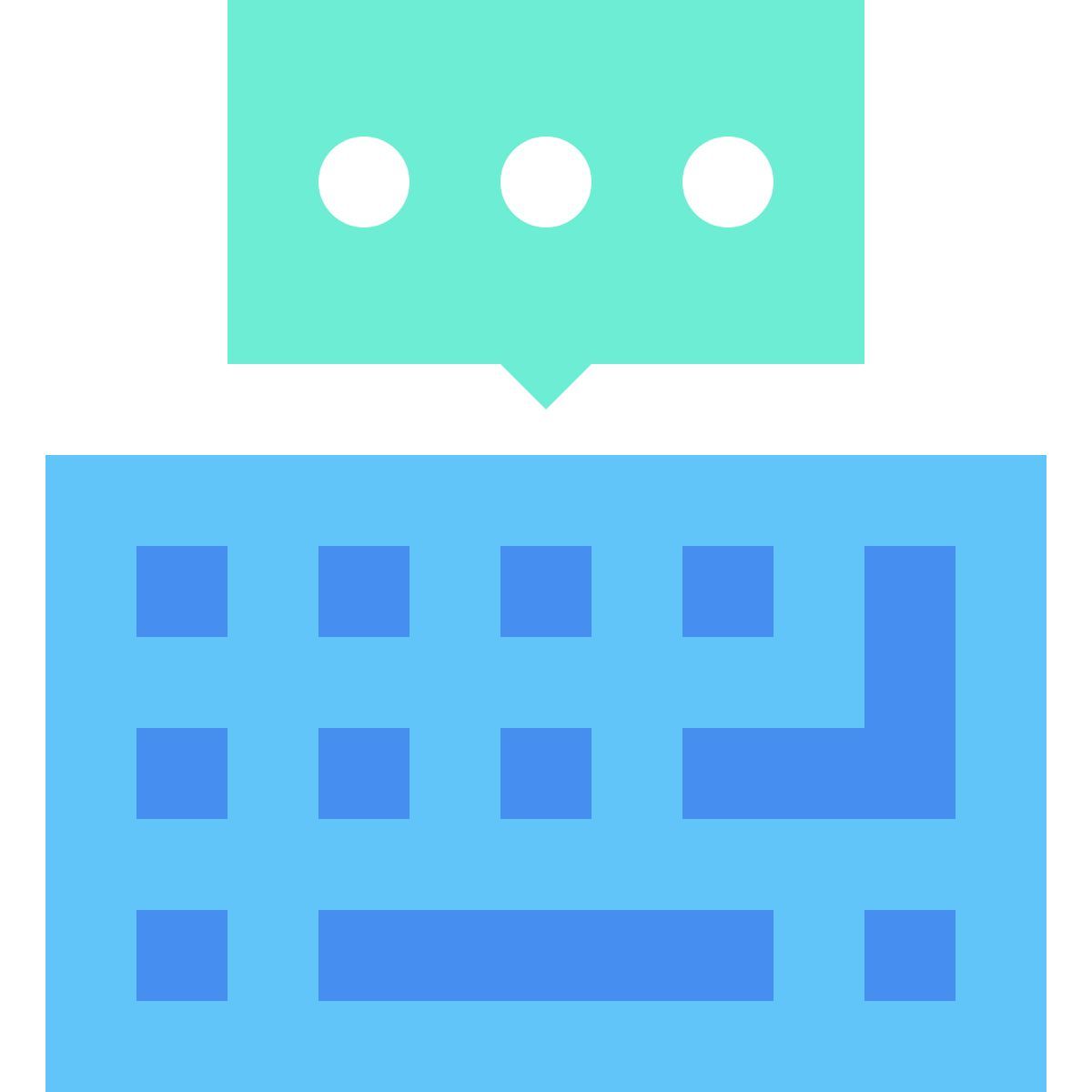 chat keyboard icon