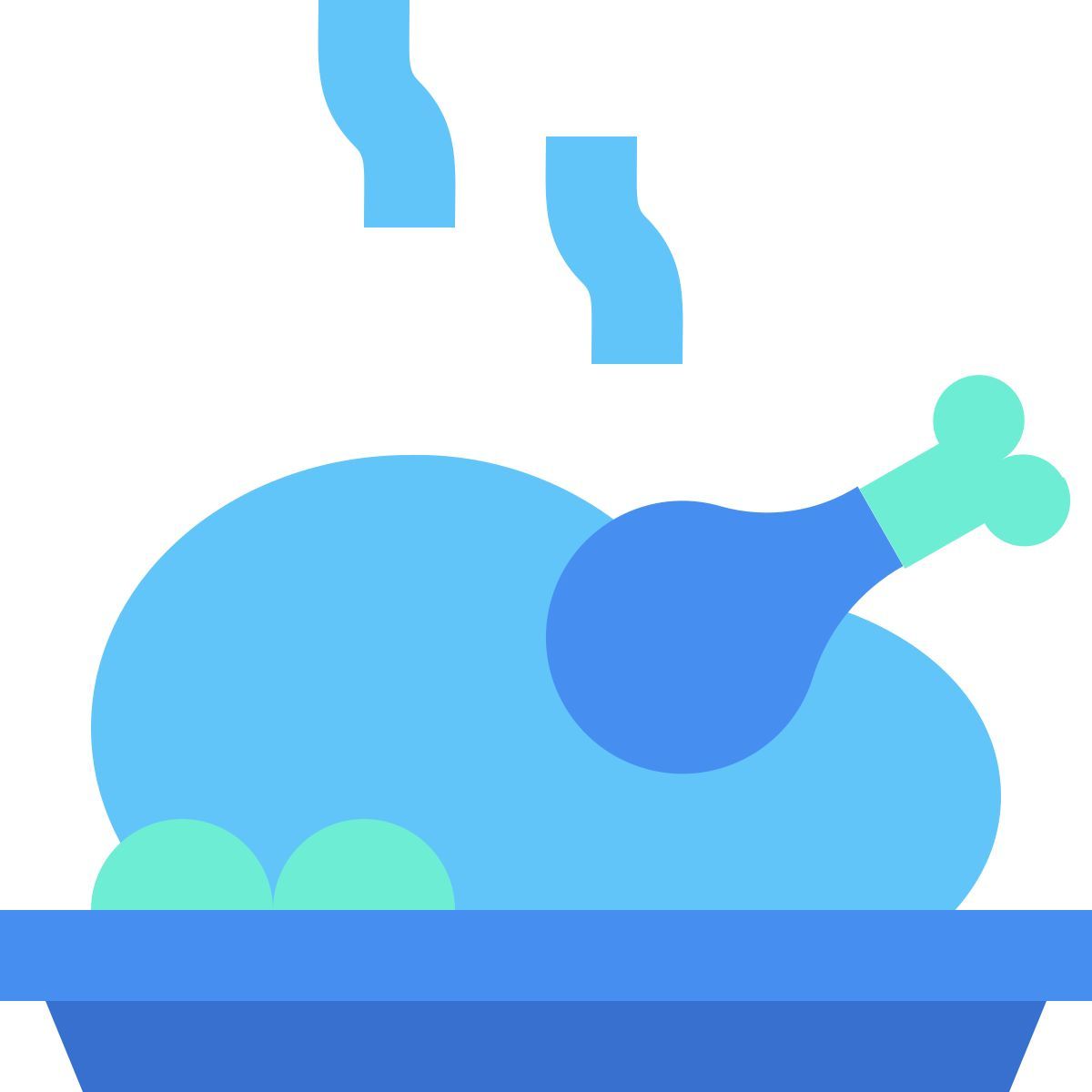 chicken roast icon