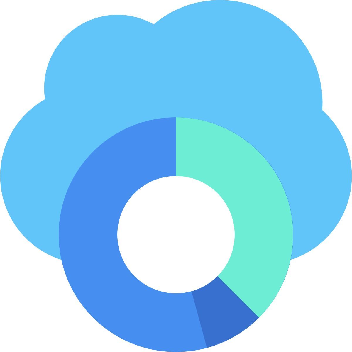 cloud capacity icon