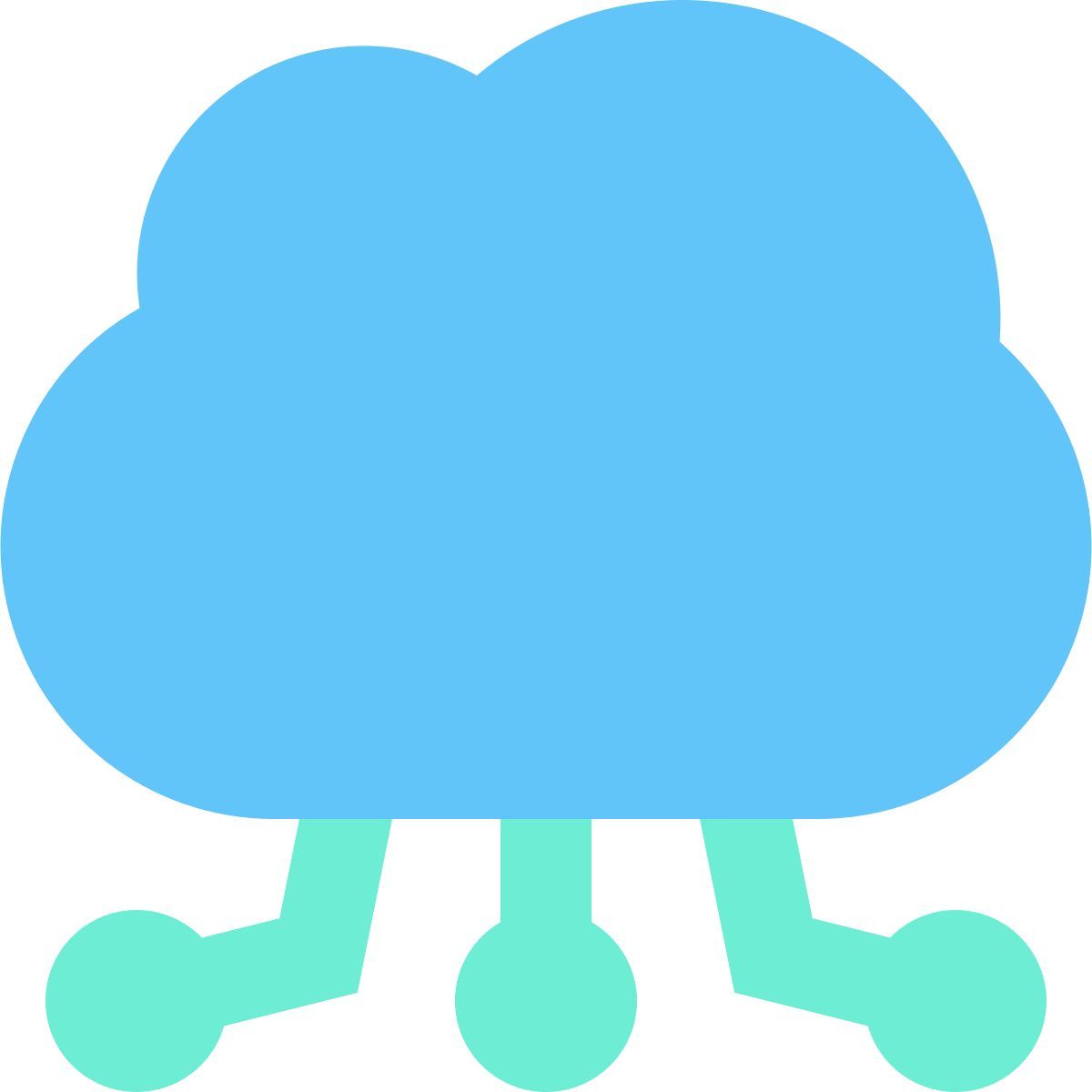 cloud computing system icon