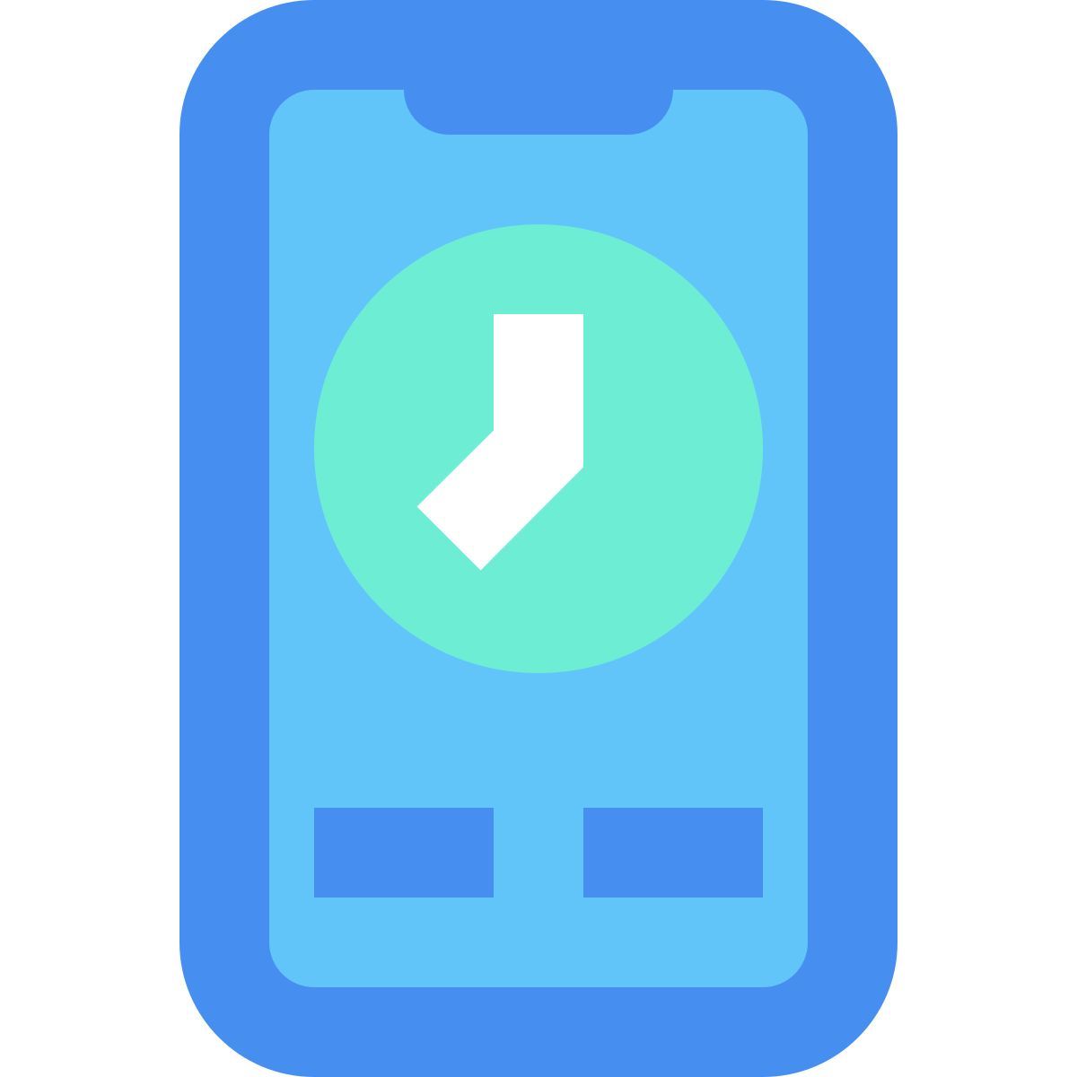 smartphone time icon