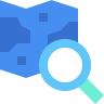 external Search-map-location-beshi-flat-kerismaker icon