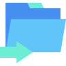 external Transfer-folder-beshi-flat-kerismaker icon