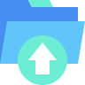 external Upload-folder-beshi-flat-kerismaker icon
