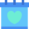 external Valentine-time-and-date-beshi-flat-kerismaker icon