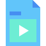 external Video-File-document-beshi-flat-kerismaker icon