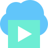 external Video-cloud-data-beshi-flat-kerismaker icon
