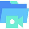 external Video-folder-beshi-flat-kerismaker icon