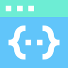 external Web-Programing-coding-and-programing-beshi-flat-kerismaker icon