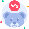 external Bear-Market-broker-beshi-glyph-kerismaker icon