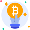 external Bitcoin-3-cryptocurrency-beshi-glyph-kerismaker icon