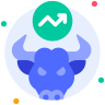 external Bull-Market-broker-beshi-glyph-kerismaker icon