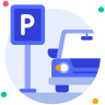 external Car-parking-real-estate-beshi-glyph-kerismaker icon