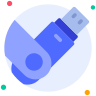 external Flashdisk-file-document-beshi-glyph-kerismaker icon