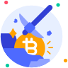external Mining-2-cryptocurrency-beshi-glyph-kerismaker icon