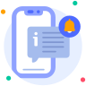 external Notification-help-and-support-beshi-glyph-kerismaker icon