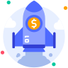 external Rocket-finance-beshi-glyph-kerismaker icon