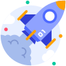 external Rocket-start-up-beshi-glyph-kerismaker icon