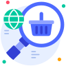 external Search-e-commerce-beshi-glyph-kerismaker icon
