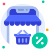 external Shopping-Online-marketing-beshi-glyph-kerismaker icon