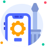 external Smartphone-Maintenance-costumer-service-beshi-glyph-kerismaker icon