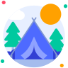 external Tent-travel-beshi-glyph-kerismaker icon