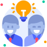 external Thinking-team-work-beshi-glyph-kerismaker icon