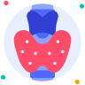 external Thyroid-human-organ-beshi-glyph-kerismaker icon
