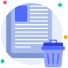 external Trash-file-document-beshi-glyph-kerismaker icon