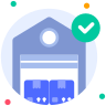 external Warehouse-delivery-beshi-glyph-kerismaker icon