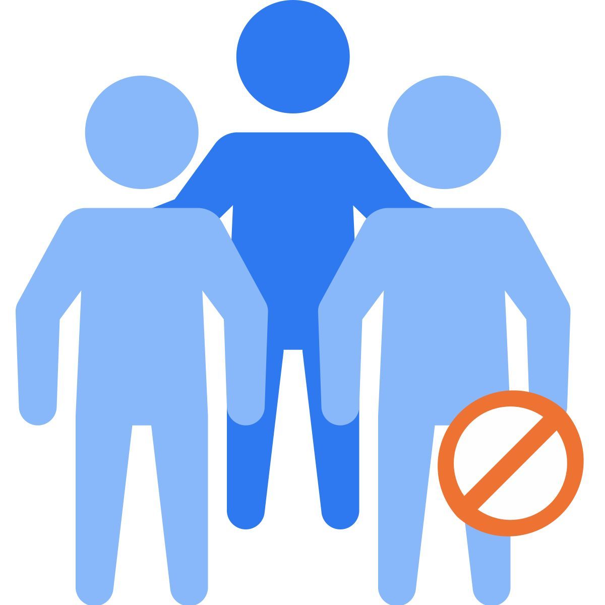 evite las multitudes icon