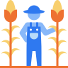external Corn-agriculture-beshi-line-kerismaker icon