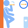 external Smoking-office-beshi-line-kerismaker icon