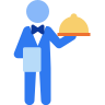 external Waiter-food-restaurant-beshi-line-kerismaker icon