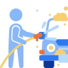 external Washing-Car-garage-beshi-line-kerismaker icon