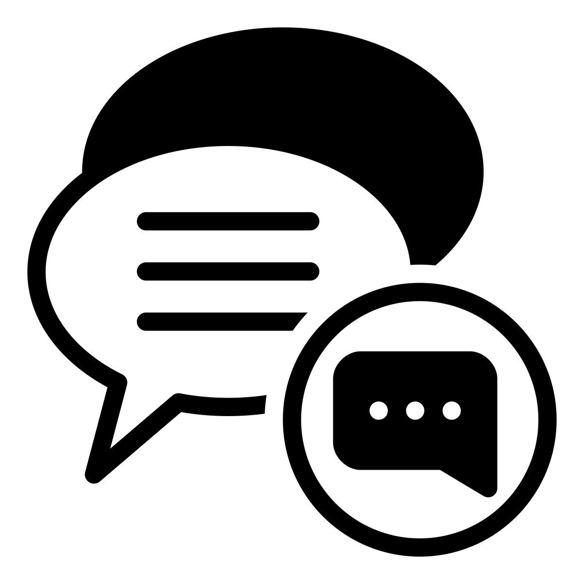 chat bubble icon